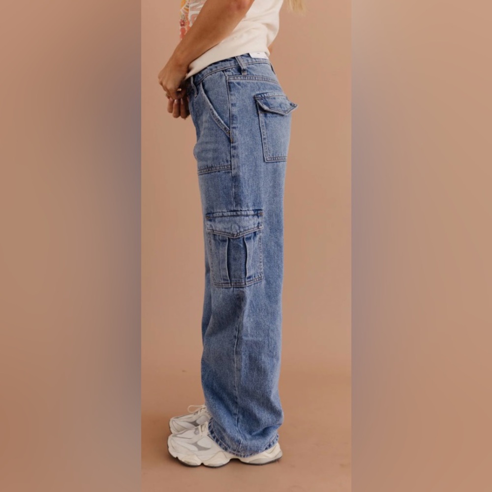 KAYCEE CARGO WIDE LEG JEANS BY VERVET